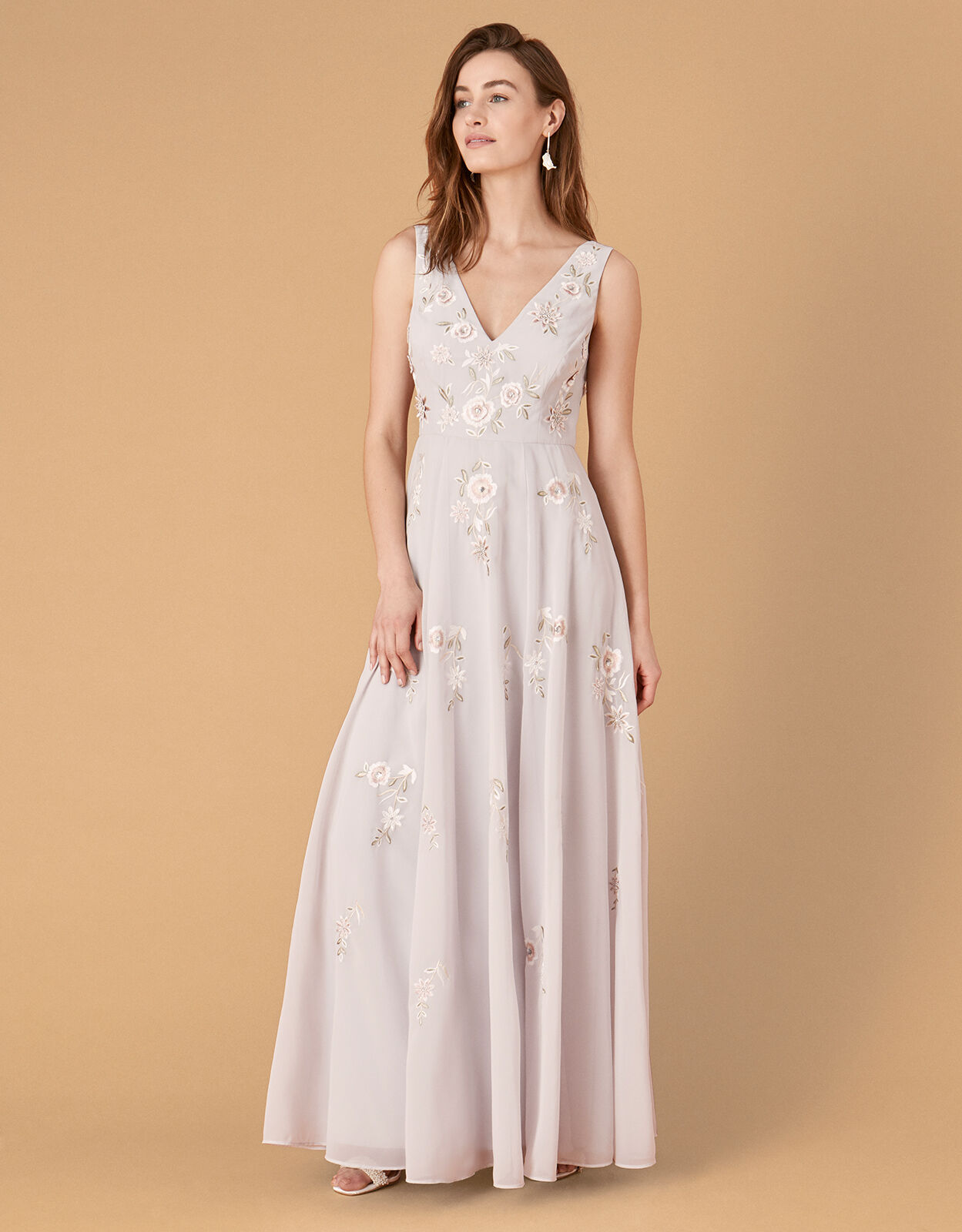 Addison Floral Embroidered Maxi Dress ...